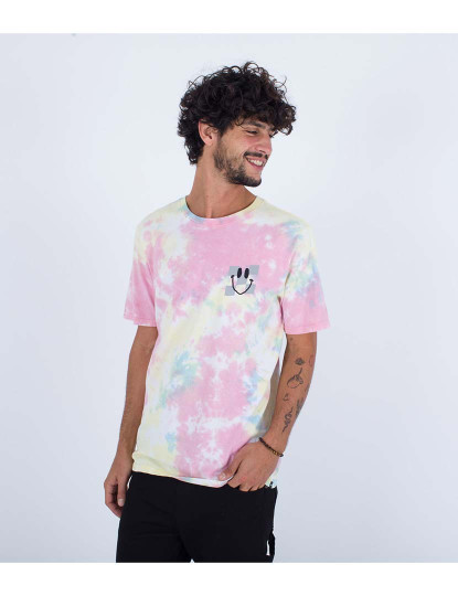 imagem de T-shirt Homem Evd Tie Dye Tripy Pnappl Eggshell2