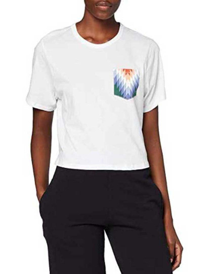 imagem de T-shirts Senhora Outsiders Crop Pocket Branco1