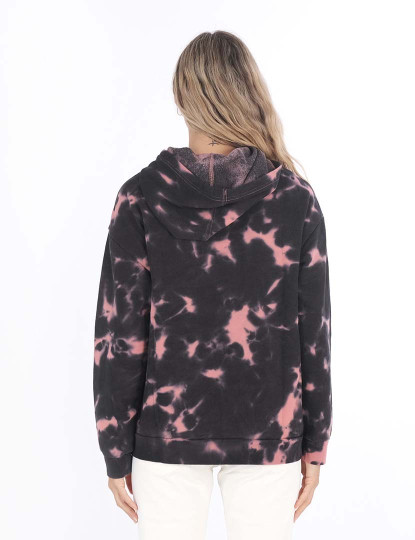 imagem de Hoodie Senhora W Tate Boyfriend Hoodie Preto Vintage Tie Dye2