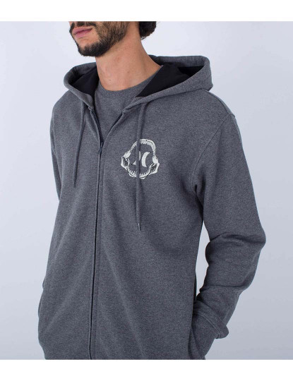 imagem de Hoodie Homem M Shark Zip Hood Cinza Htr4