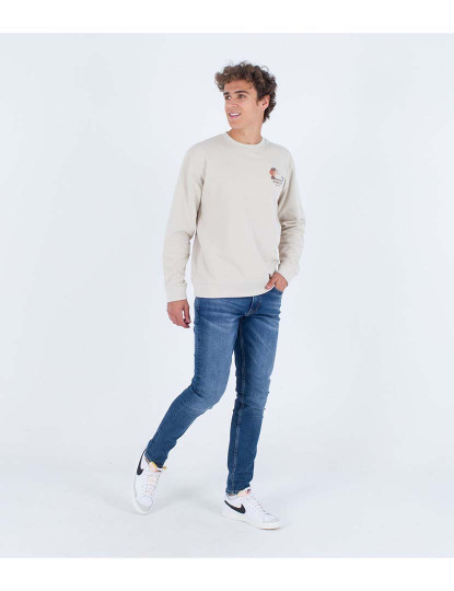 imagem de Camisola Homem Fairbanks Fleece Crew Bone6