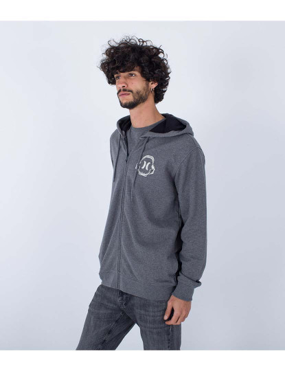 imagem de Hoodie Homem M Shark Zip Hood Cinza Htr6