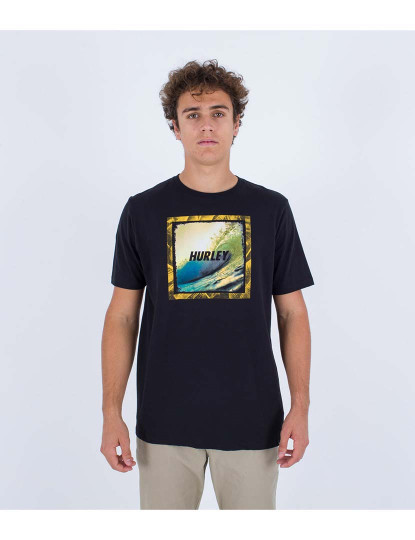 imagem de T-shirt Homem Evd Wave Hello Preto3