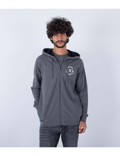 imagem de Hoodie Homem M Shark Zip Hood Cinza Htr1