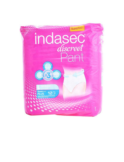 imagem de Indasec Cueca Tamanho Grande  Pant Plus 12Uds 1