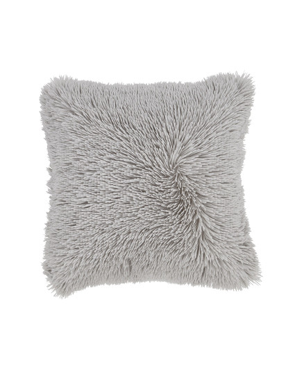 imagem de Capa De Almofada Cuddly Shaggy Prateado 45X451