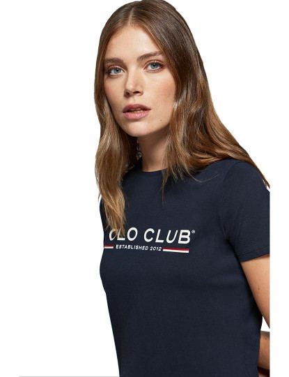 imagem de T-Shirt Senhora New Iconic Title W B Azul Navy3