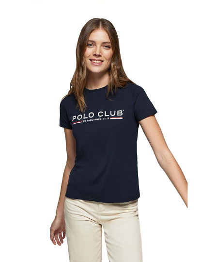 imagem de T-Shirt Senhora New Iconic Title W B Azul Navy1