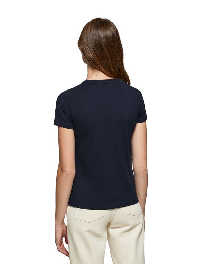 imagem de T-Shirt Senhora New Iconic Title W B Azul Navy2