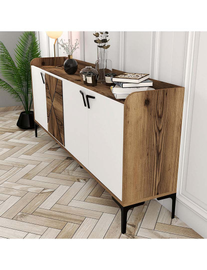 imagem de Consola Walnut Branco4