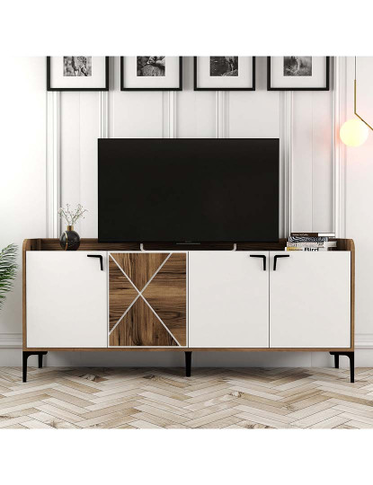 imagem de Consola Walnut Branco5