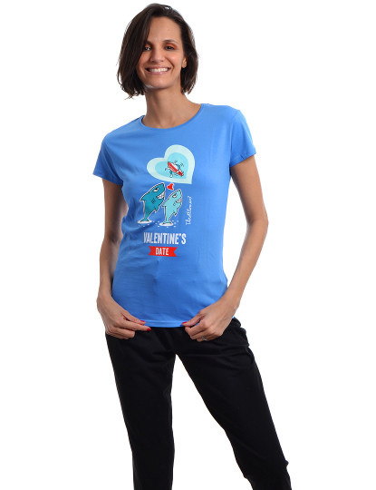 imagem de T-Shirt Regular Fit Namorados  Azul1