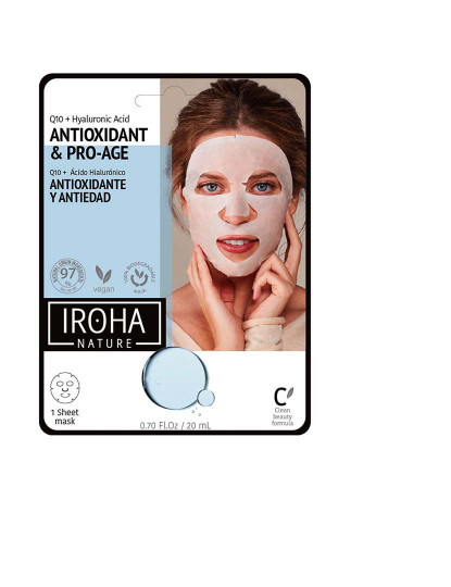 imagem de Iroha Tissue Máscara Anti-Rugas Q10 + Ha 1 Use1
