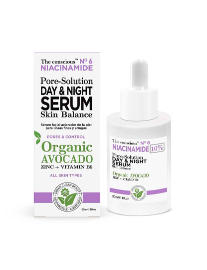 imagem de Niacinamide Pore-Solution Day & Night Serum Organic Avocado 30 Ml1