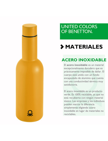 imagem de Garrafa de Água 550ml Aço Inoxidável Amarelo4