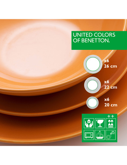 imagem de Conj. Mesa 18 Pçs Laranja3