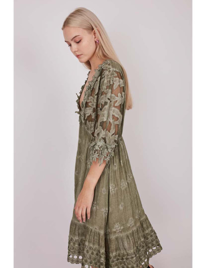 imagem de Vestido Senhora Khaki4