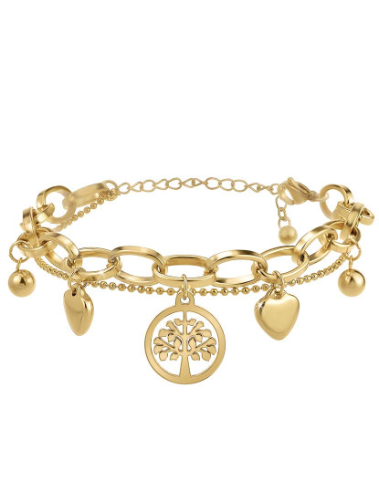 imagem de Pulseira De Aço Inoxidável Senhora Dourado1