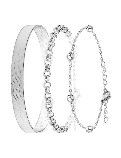 imagem de Conjunto de 3 pulseiras Cristal1