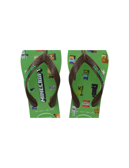 imagem de Havaianas Kids Minecraft Leaf Verde 3