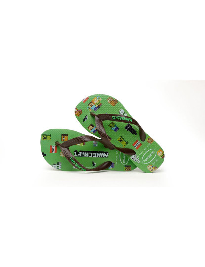 imagem de Havaianas Kids Minecraft Leaf Verde 4