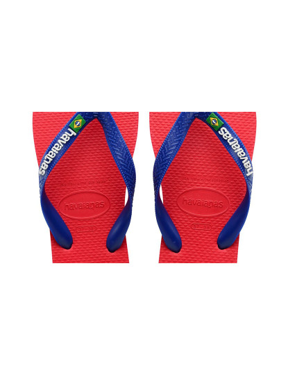 imagem de Havaianas Brasil Logo Unisexo Vermelho Ruby3