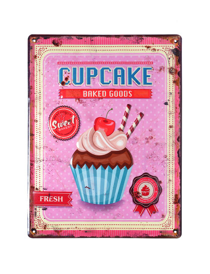 imagem de Placa Metálica Cupcake1