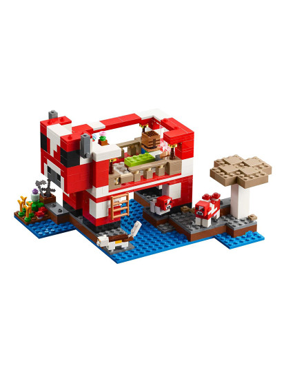 imagem de Lego Minecraft Casa Mooshroom4