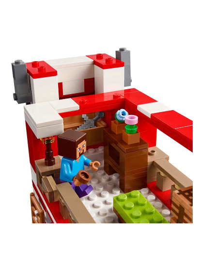 imagem de Lego Minecraft Casa Mooshroom7