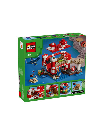 imagem de Lego Minecraft Casa Mooshroom10