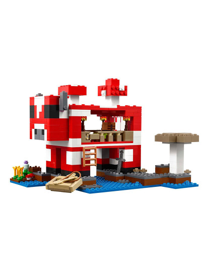 imagem de Lego Minecraft Casa Mooshroom5