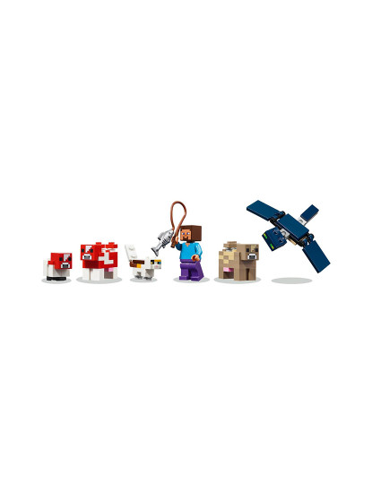 imagem de Lego Minecraft Casa Mooshroom9