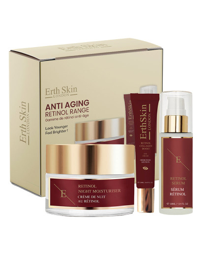 imagem de Conjunto Retino (RETINOL COLLAGEN BOOST EYE CREAM 20ML + RETINOL MOISTURIZER 50ML+ PRO RETINOL  + SORO 30ML)1