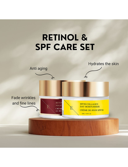 imagem de Hidratante Noturno Retinol 50ml + Creme Diurno Colágeno FPS 50 50ml1