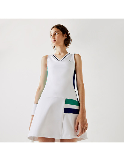imagem de Vestido Curto Senhora Branco, Preto e Verde5