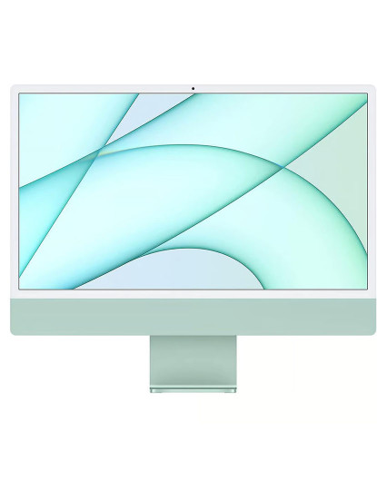 imagem de Apple iMac (Retina 4.5K, 24 2021, 2 TBT3 + 2 USB-C, M1) Green Grau A+1