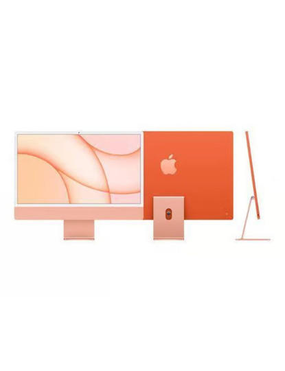 imagem de Apple iMac (Retina 4.5K, 24 2021, 2 TBT3 + 2 USB-C, M1) Orange Grau A2