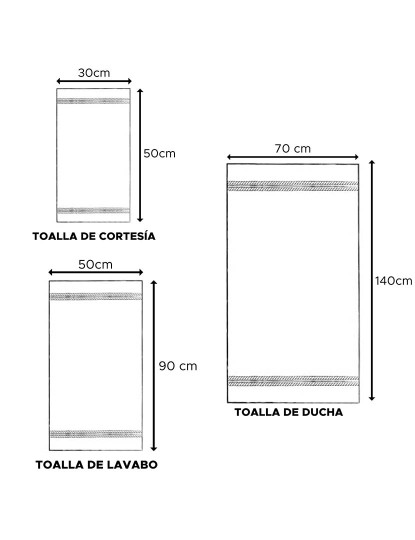 imagem de Conjunto 8 Toalhas Cinza Escuro3