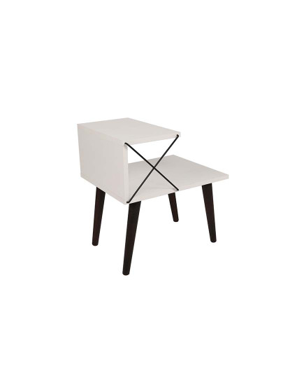 imagem de Mesa Cabeceira Cross Branco5