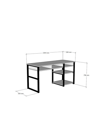 imagem de Mesa de Estudo Emro Nogueira Preto3