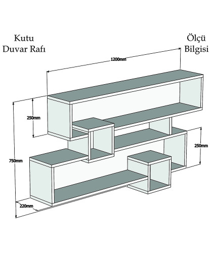 imagem de Estante de Parede Karen Nogueira Antracite4