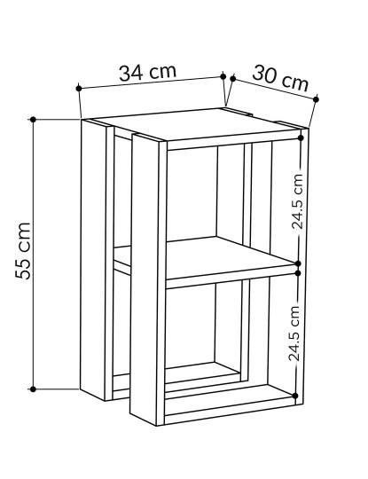 imagem de Mesa Cabeceira Lonie Branco3