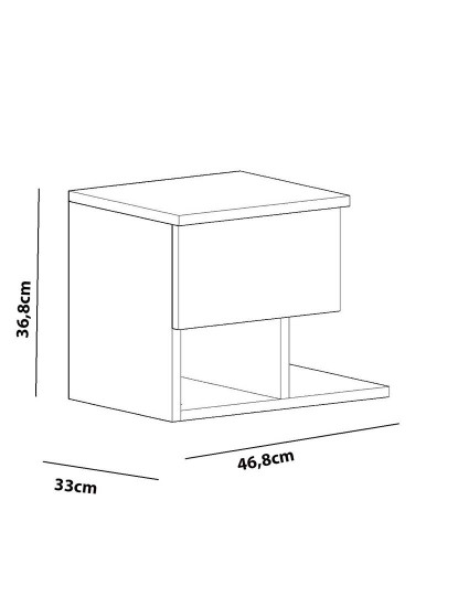 imagem de Mesa Cabeceira Yasso Branco4