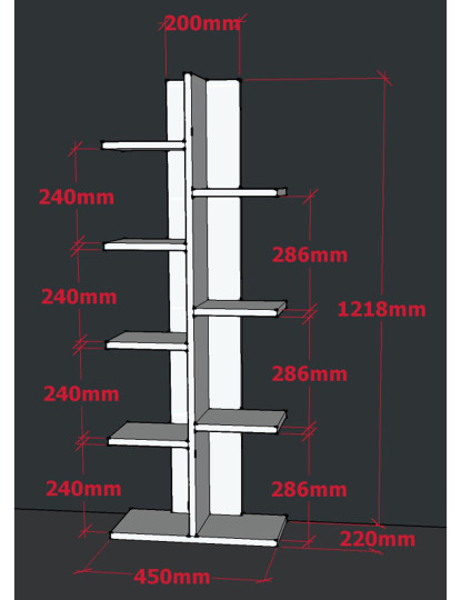 imagem de Estante Tree Branco2