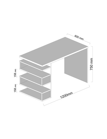 imagem de Mesa de Estudo Snake Branco4