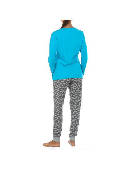 imagem de Pijama de Inverno Senhora Cloud Turquesa3