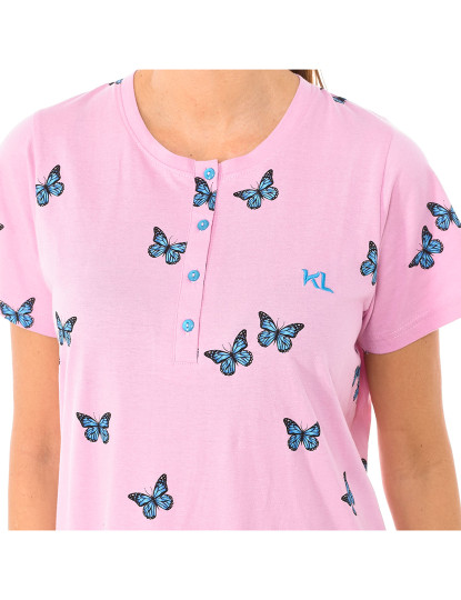 imagem de T-Shirt senhora Rosa-azul2