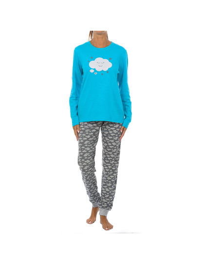 imagem de Pijama de Inverno Senhora Cloud Turquesa1