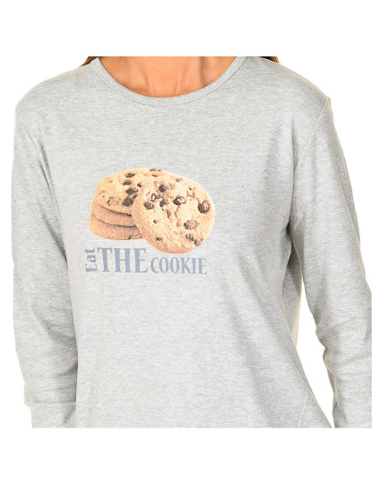 imagem de Pijama De Inverno Cookies Senhora Cinza Escuro2