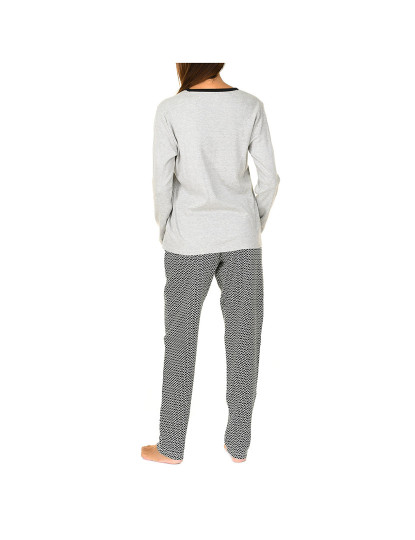 imagem de Pijama De Inverno Two Rombs Senhora Cinza E Preto3